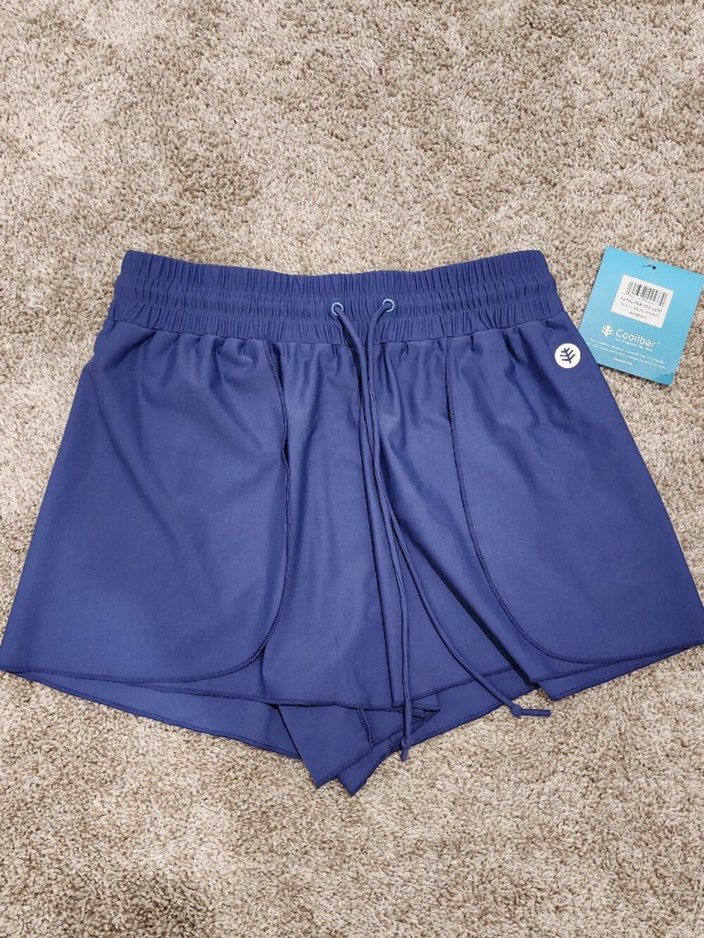 Coolibar Duval Swim Shorts UPF 50+ – Blue – Size Small